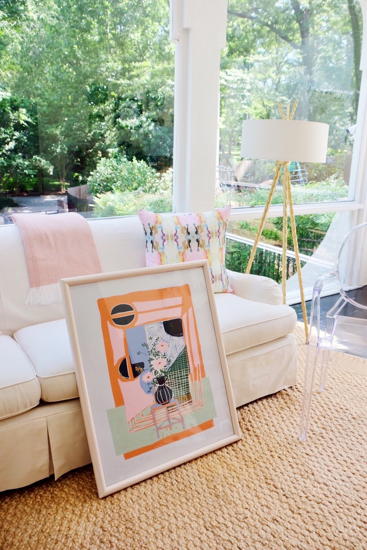 Flowers for Georgia - Silkscreen Print