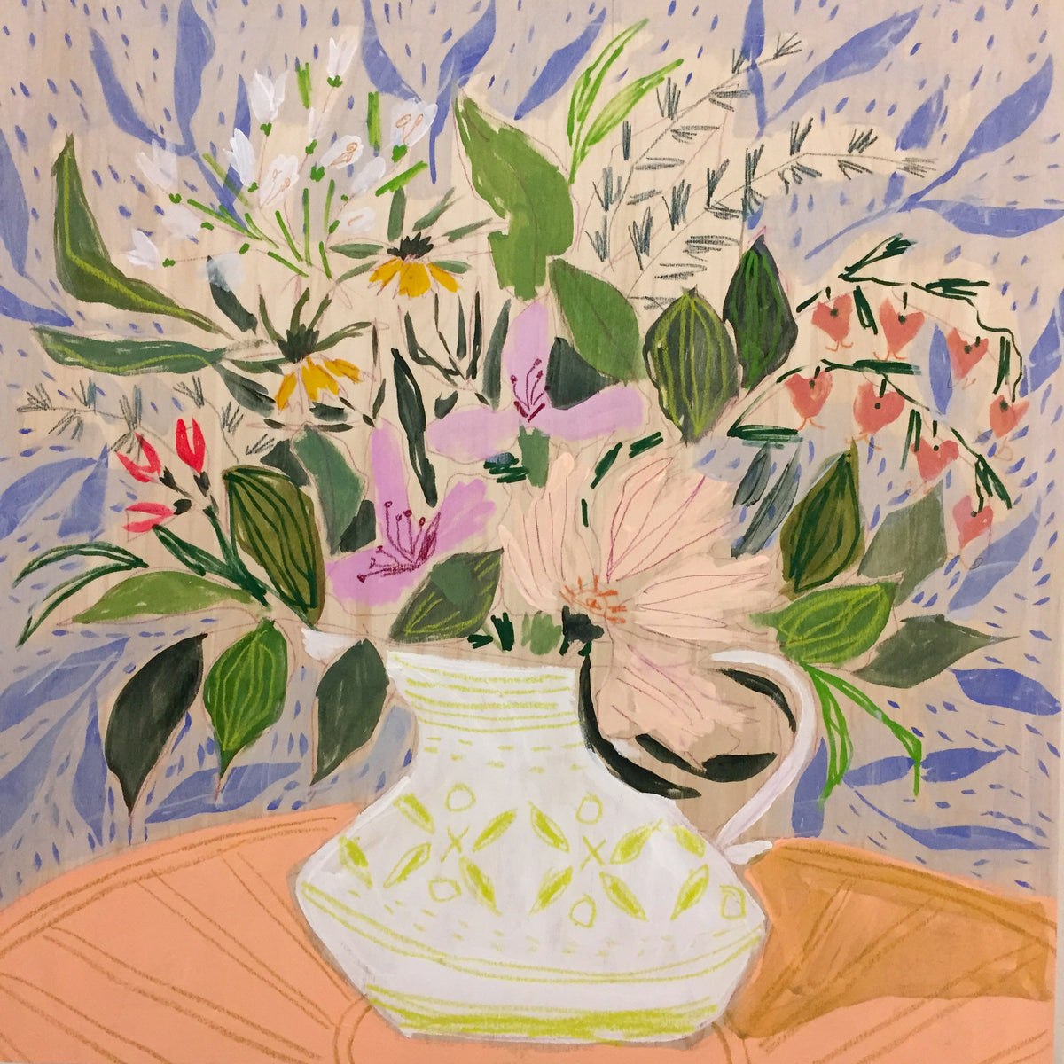 FLOWERS FOR CLAUDIA - 24X24