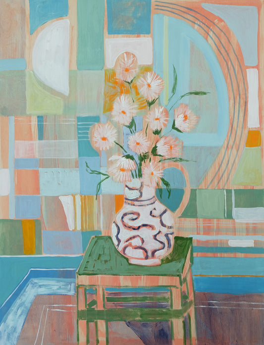 Geometric Floral No. 19 - 30 x 40