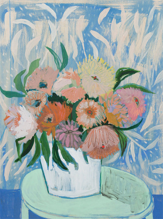 Dahlias - Flowers for Charlie - Print