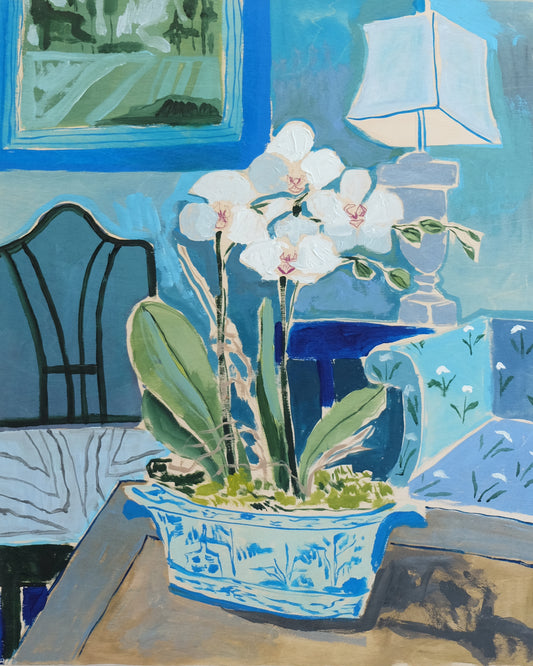 Potted Orchid No. 1 - 24 x 30