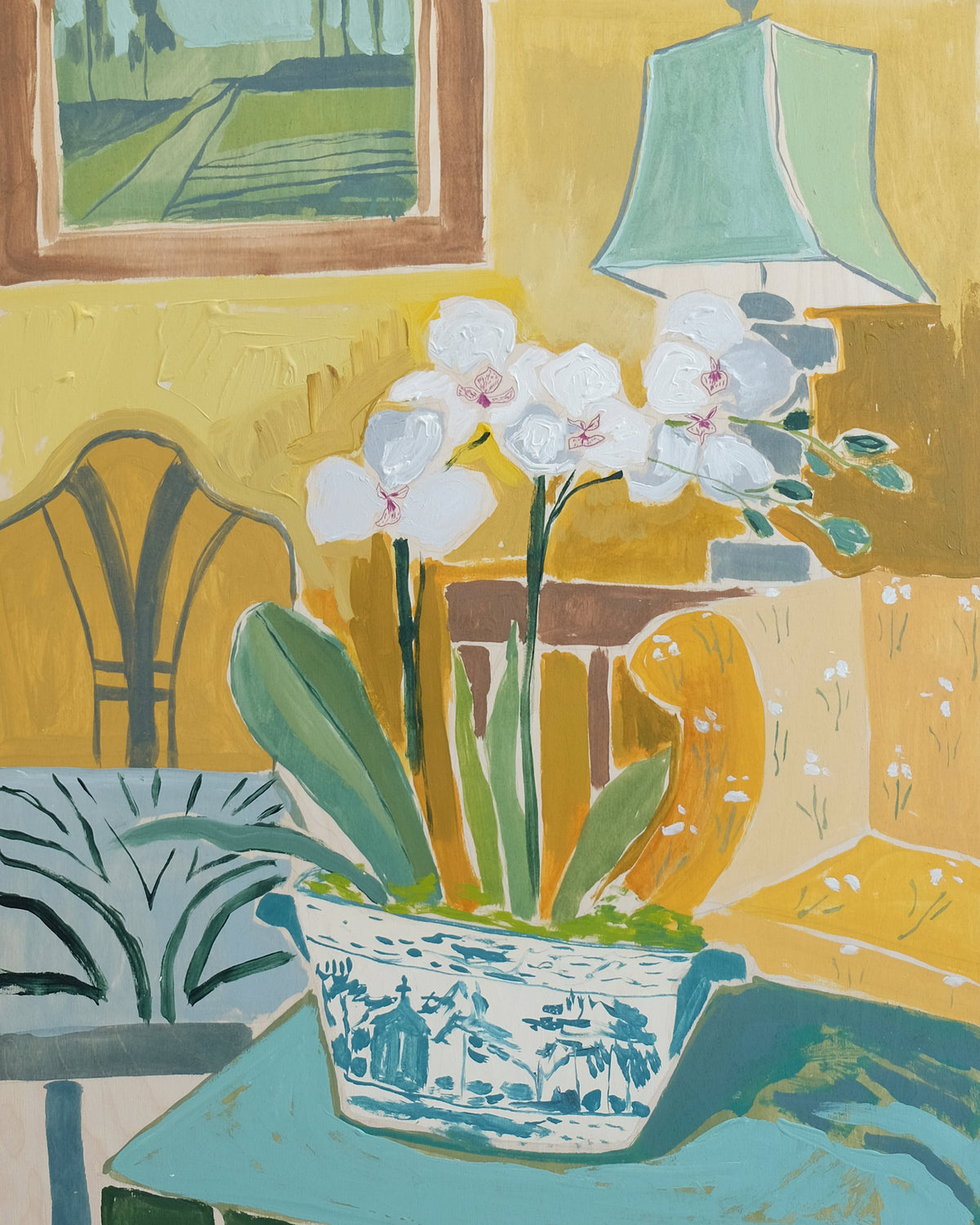 Potted Orchid No. 2 - 24 x 30