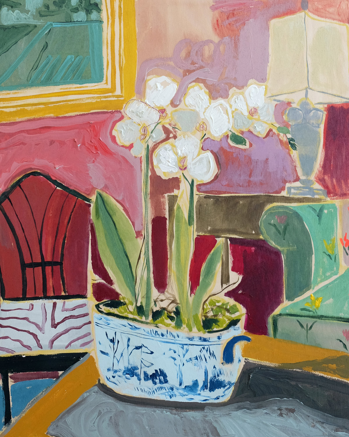 Potted Orchid No. 4 - 24 x 30