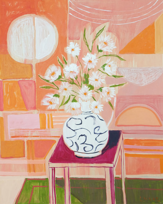 Geometric Floral No. 1 - 24 x 30