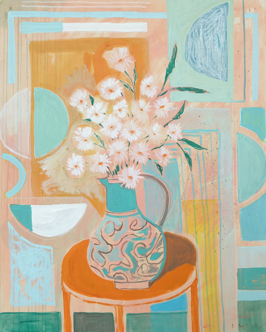 Geometric Floral No. 8 - 24 x 30