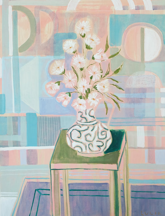 Geometric Floral No. 20 - 36 x 48