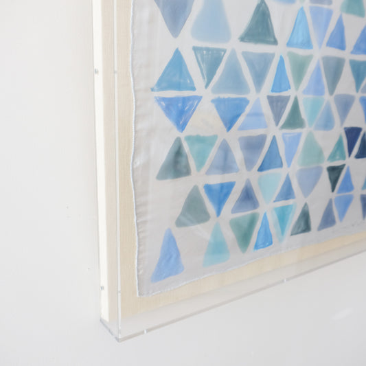 Framed Silk No. 9 - 24 x 24