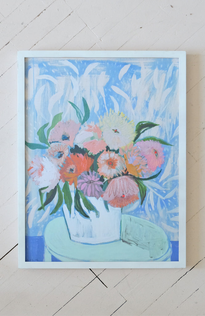 Dahlias Flowers for Charlie Print Lulie Wallace