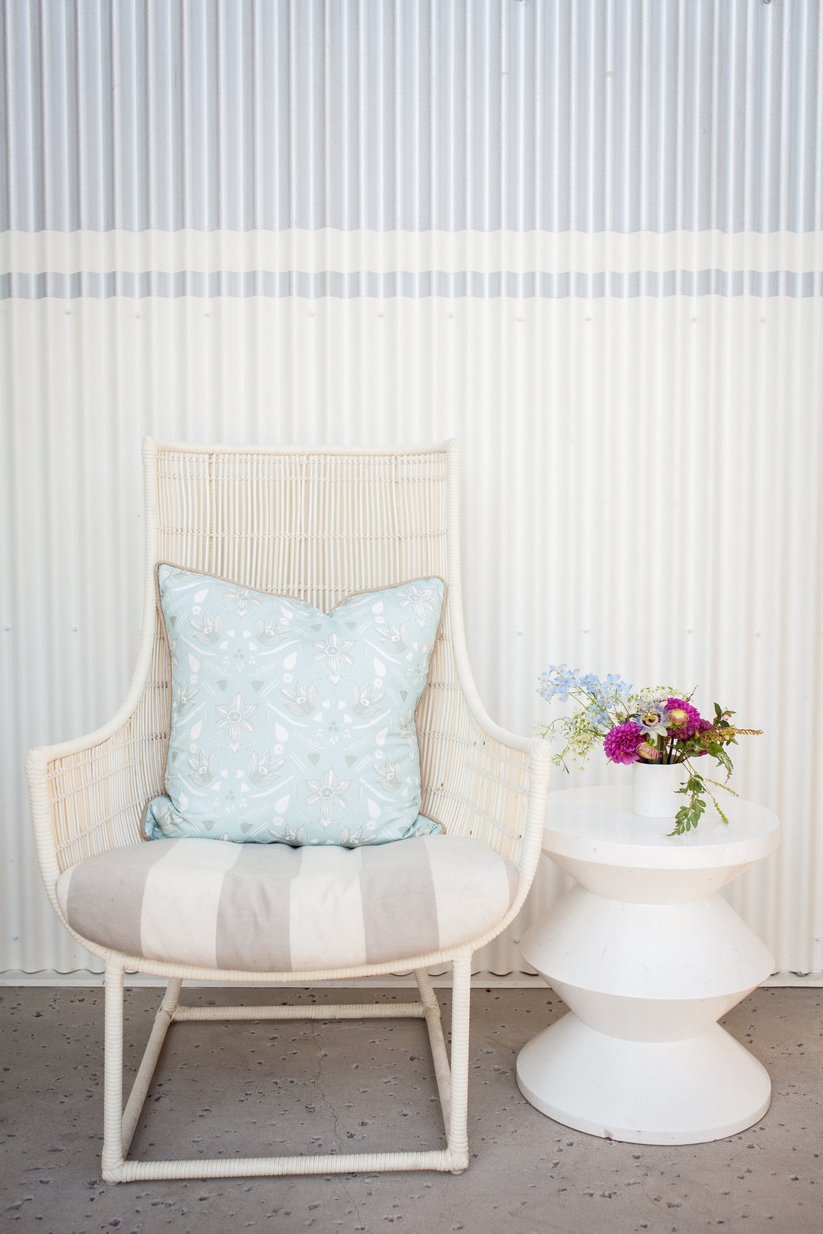 Minty Daffodils Pillow