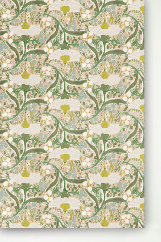 Emma - Sage Wallpaper
