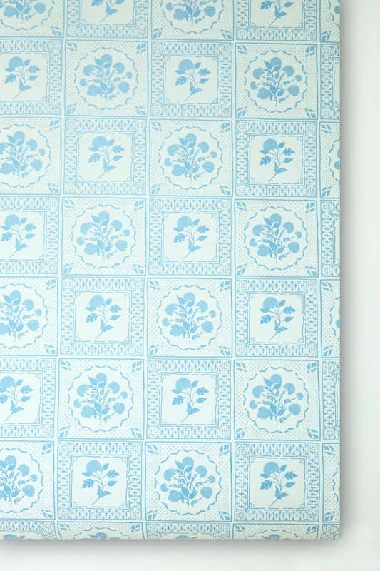 Evelyn Wallpaper - Horizon Blue