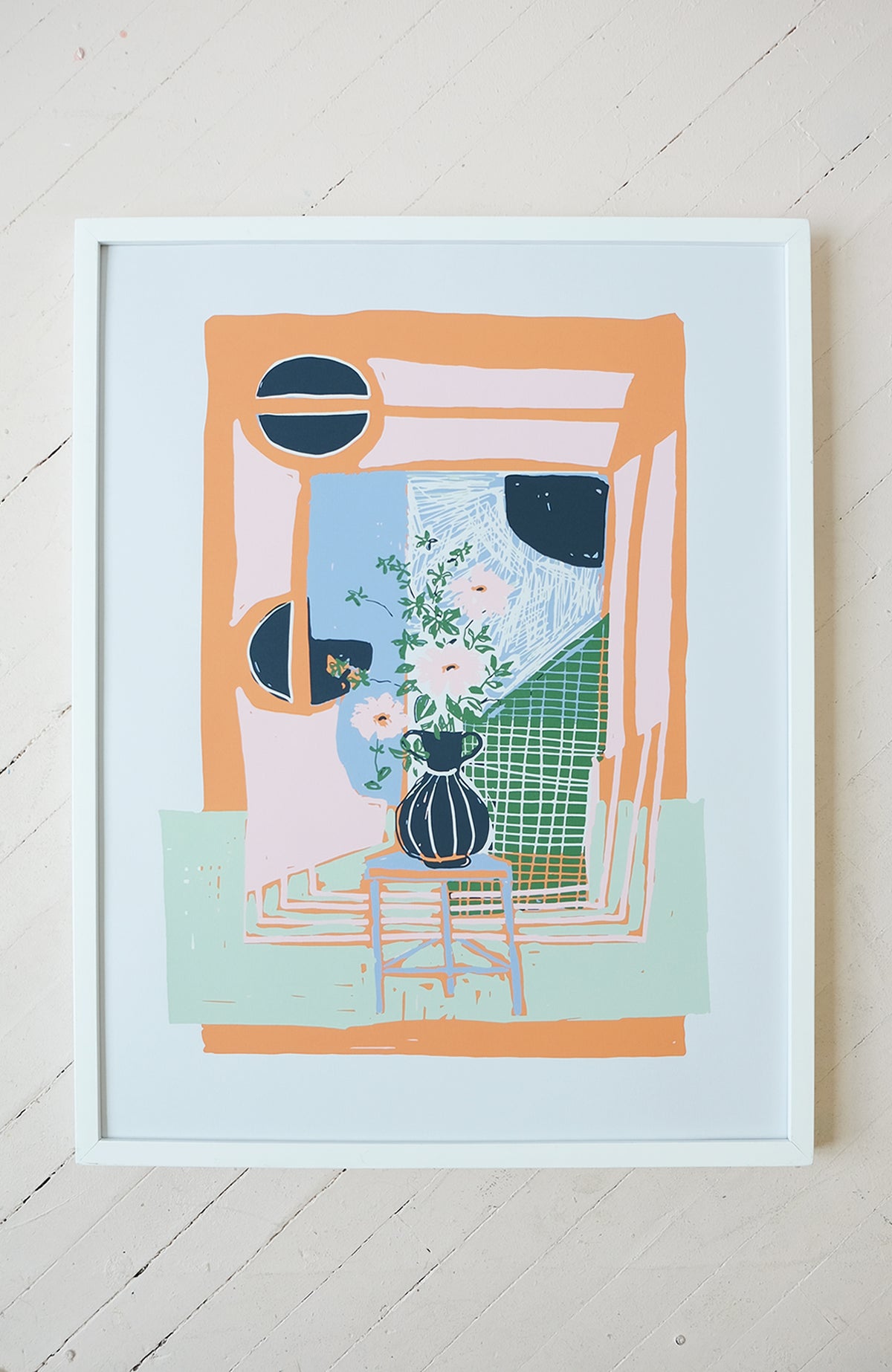 Flowers for Georgia - Silkscreen Print