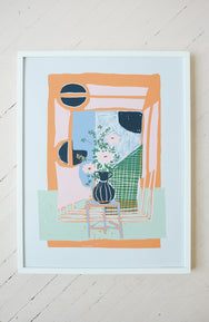 Flowers for Georgia - Silkscreen Print
