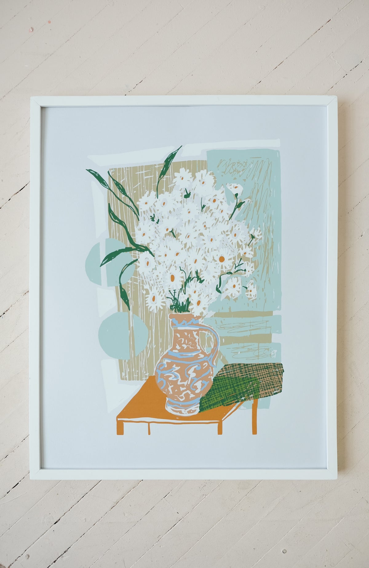 Flowers for Lucile - Silkscreen Print