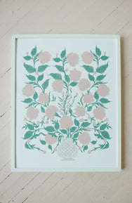 Flowers for Elizabeth - Silkscreen Print