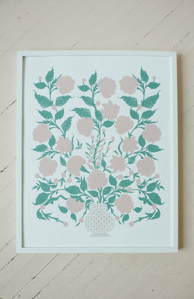 Flowers for Elizabeth - Silkscreen Print