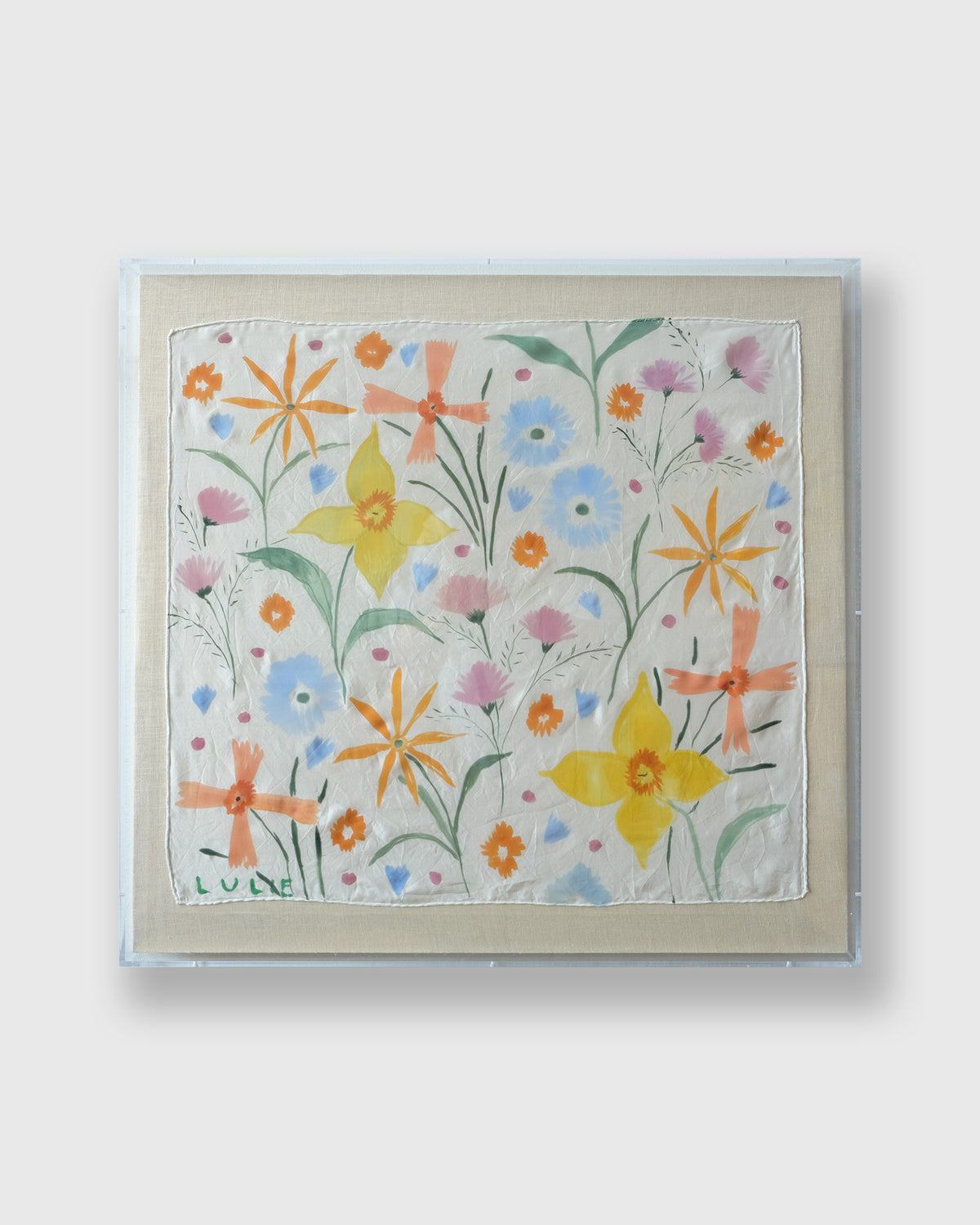 Framed Silk No. 1 - 24 x 24