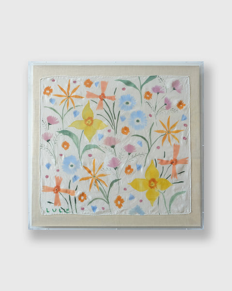 Framed Silk No. 1 - 24 x 24