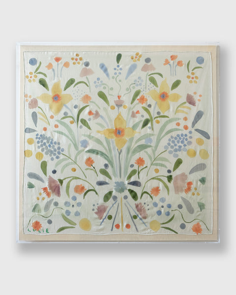 Framed Silk No. 19 - 36 x 36