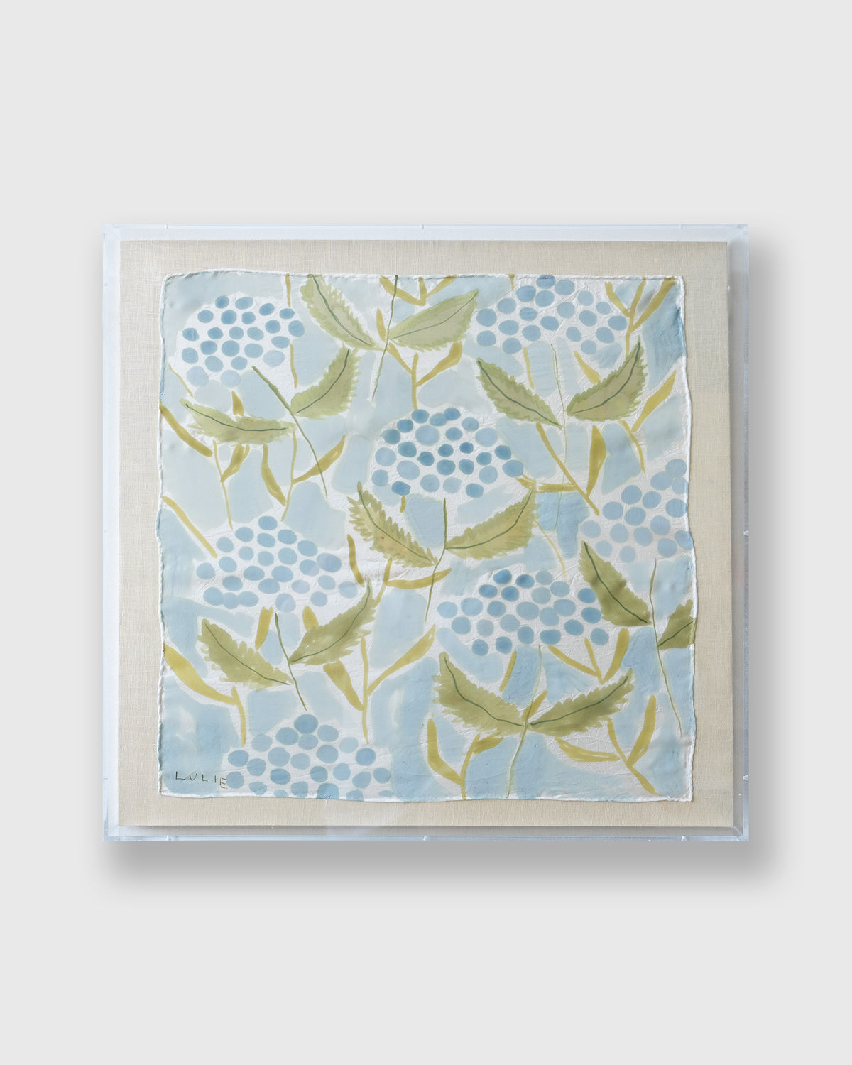 Framed Silk No. 2 - 24 x 24