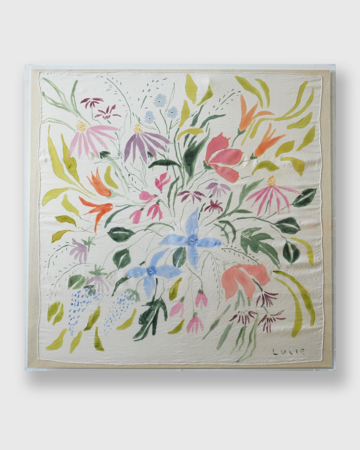 Framed Silk No. 21 - 36 x 36