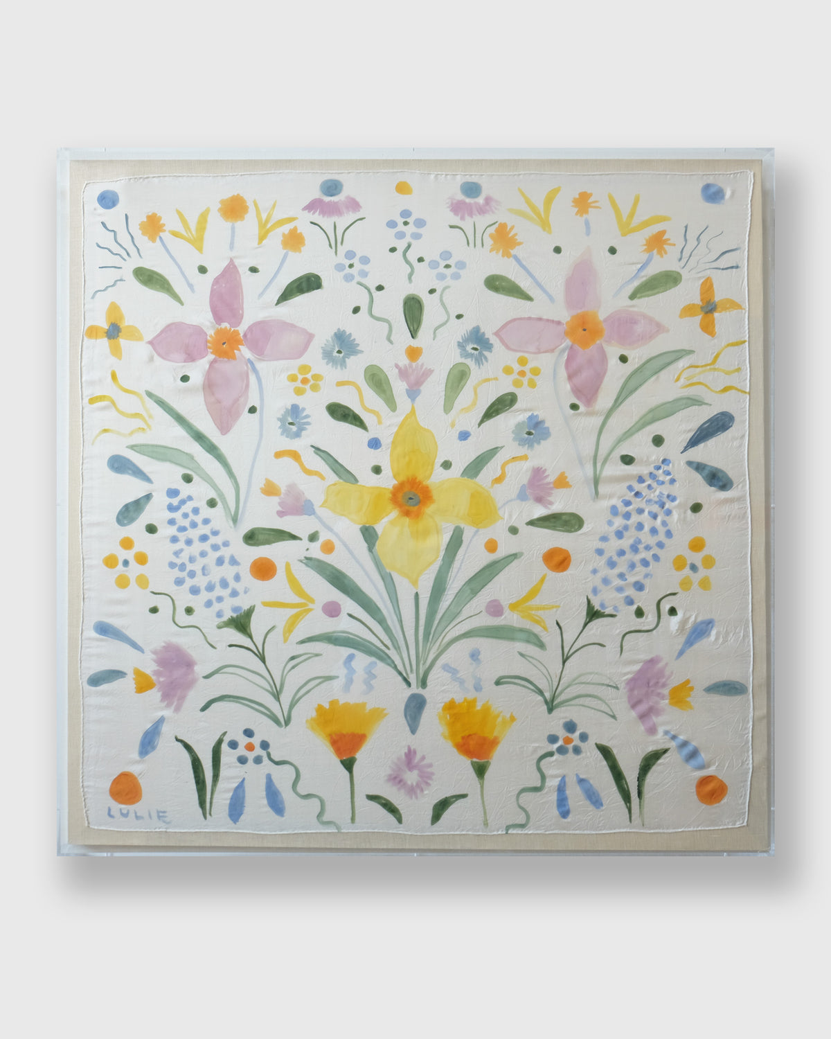 Framed Silk No. 23 - 36 x 36