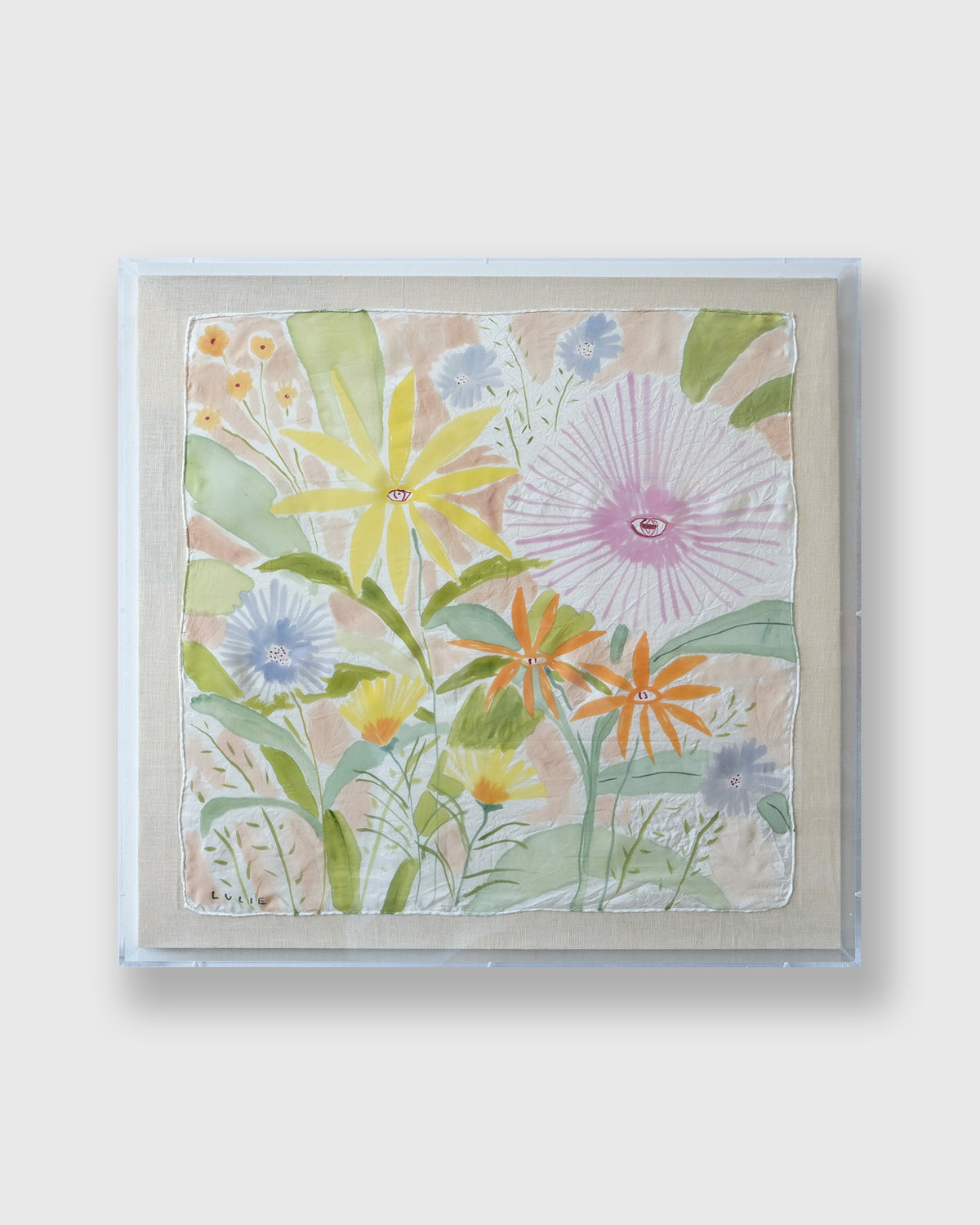 Framed Silk No. 5 - 24 x 24