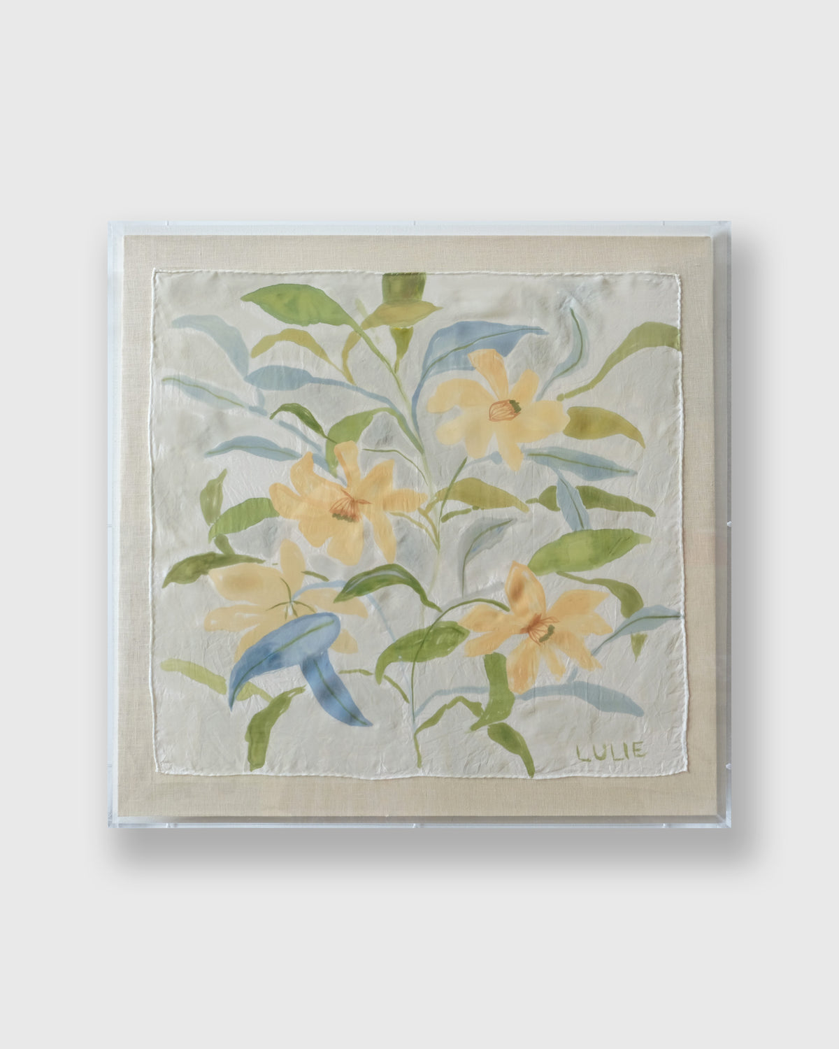 Framed Silk No. 7 - 24 x 24
