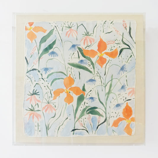 Framed Silk No. 34 - 24 x 24"