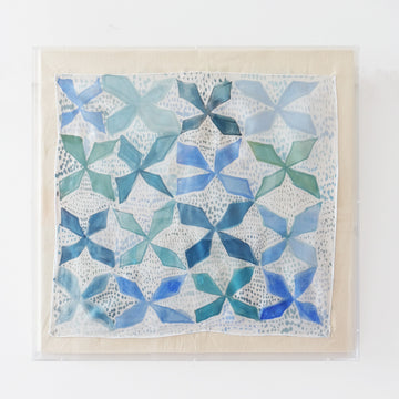 Framed Silk No. 7 - 24 x 24