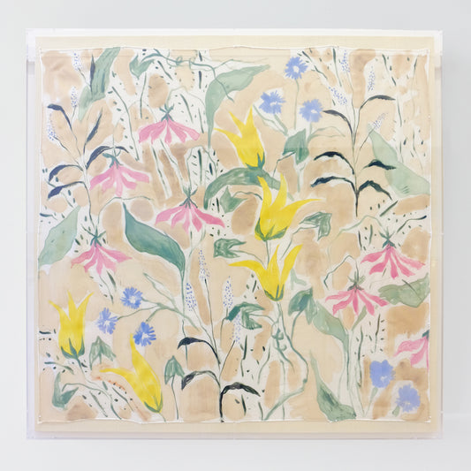 Framed Silk No. 43 - 36 x 36"