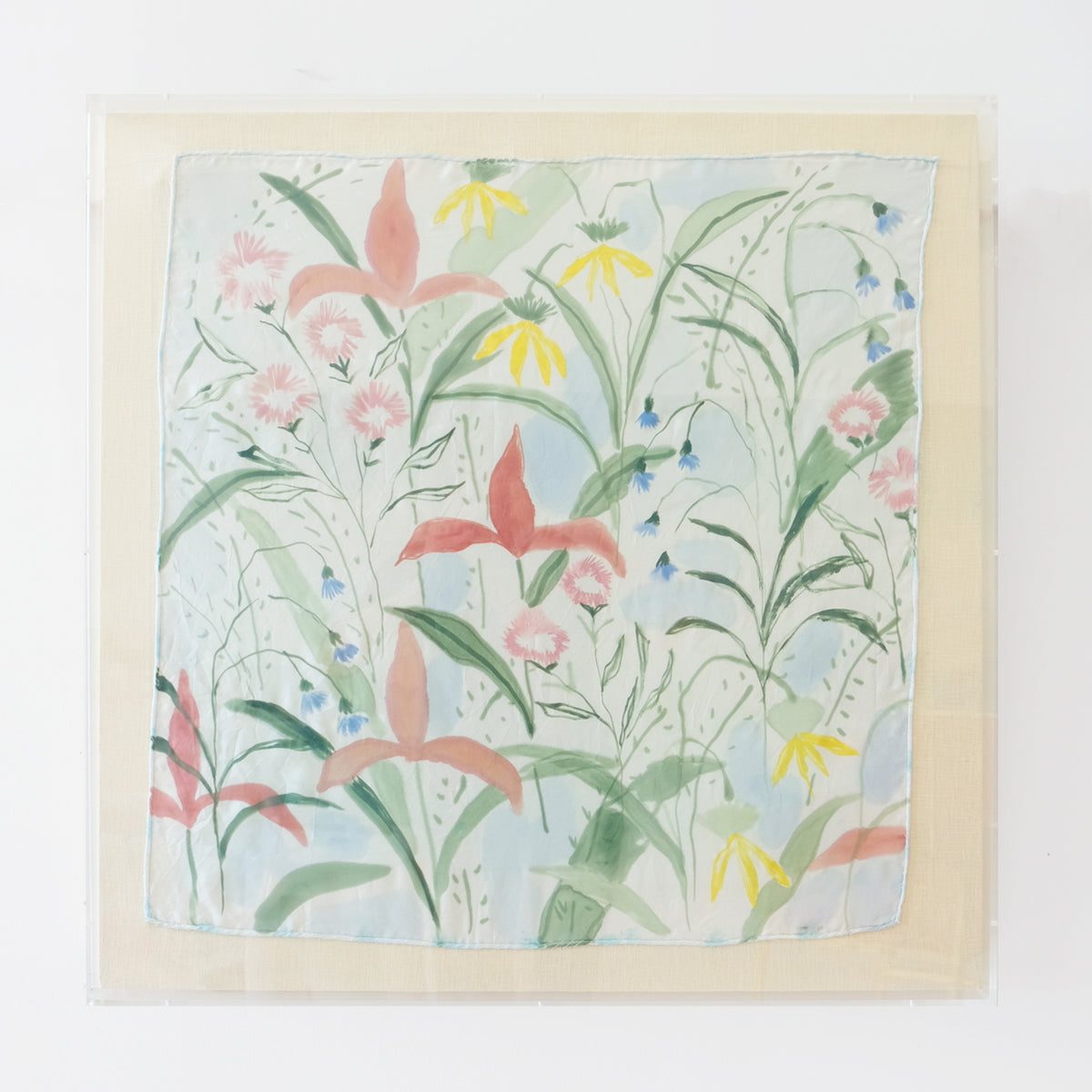 Framed Silk No. 28 - 24 x 24"
