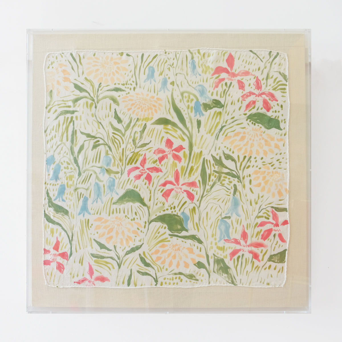 Framed Silk No. 31 - 24 x 24"