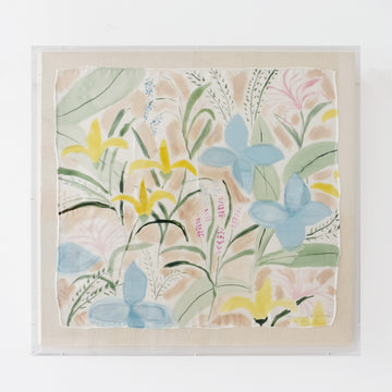 Framed Silk No. 3 - 24 x 24