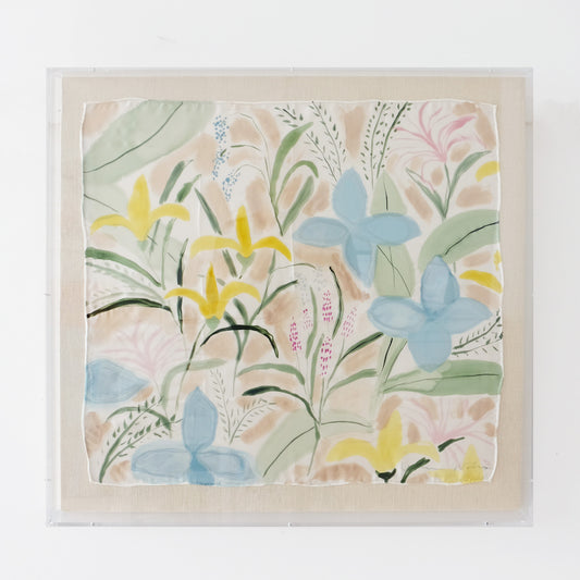 Framed Silk No. 3 - 24 x 24