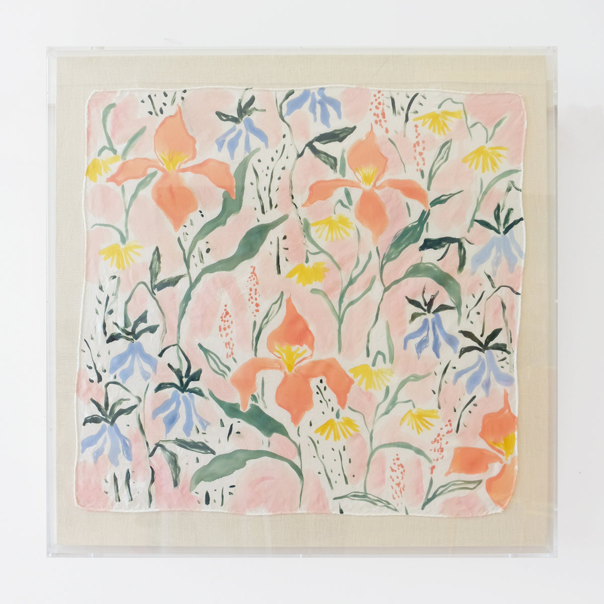 Framed Silk No. 33 - 24 x 24"