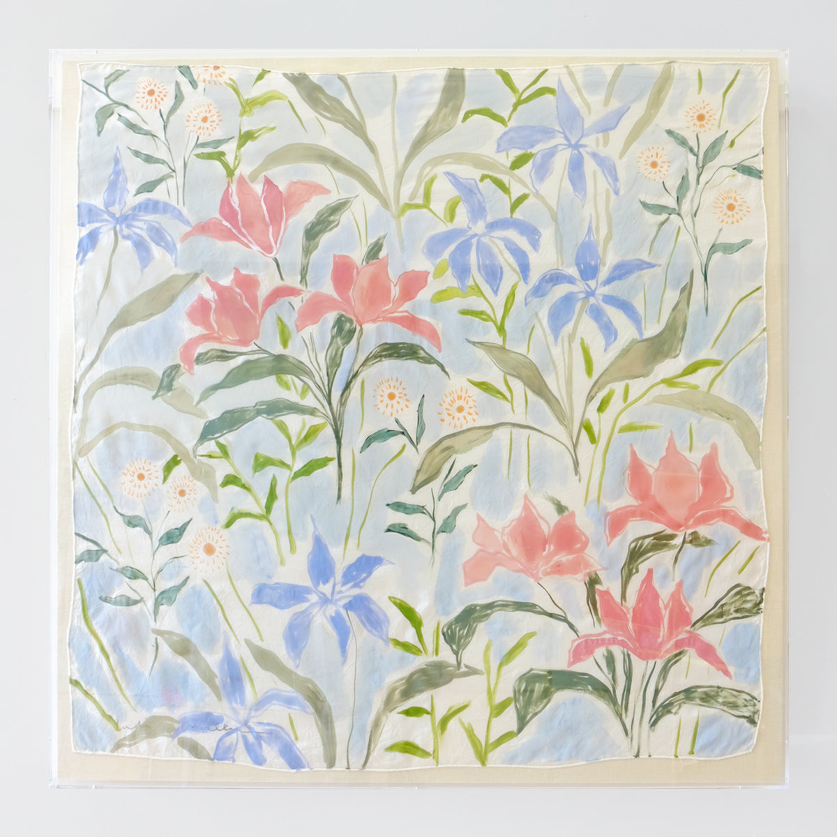 Framed Silk No. 49 - 36 x 36"