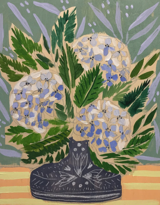 HYDRANGEAS - FLOWERS FOR MOLLY - 11x14