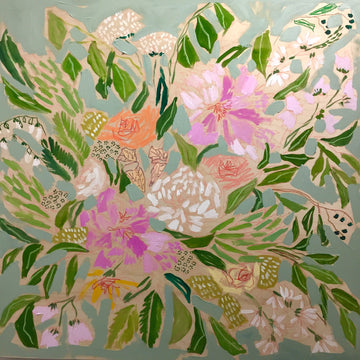 FLOWERS FOR ELIZABETH - 36x36