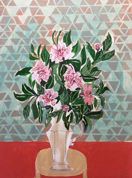CAMELLIAS - FLOWERS FOR CARRINGTON - 36X48"