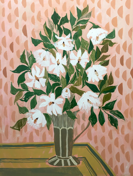 MAGNOLIAS - FLOWERS FOR LENA - 36X48"