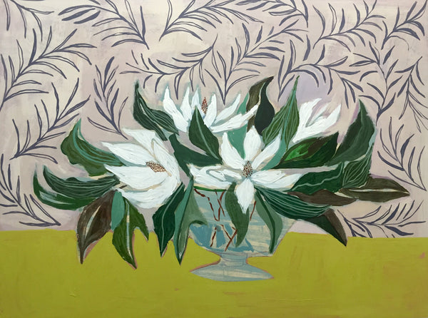 MAGNOLIAS - FLOWERS FOR SKYE - 36X48"