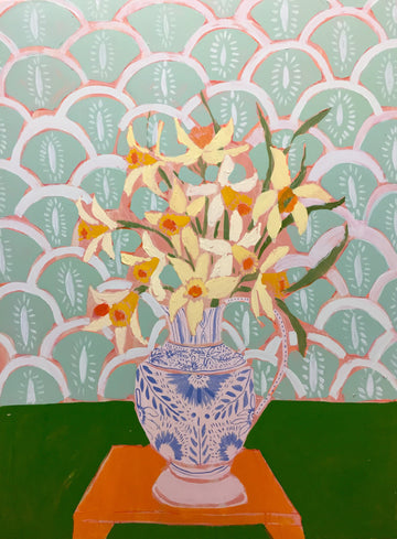 DAFFODILS - FLOWERS FOR MARLEY - 36X48"