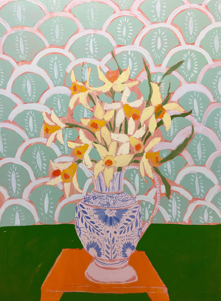 DAFFODILS - FLOWERS FOR MARLEY - 36X48"