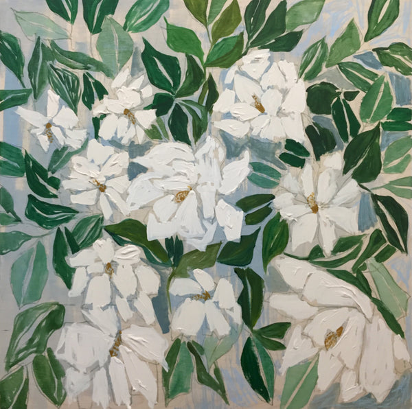 GARDENIAS - FLOWERS FOR ALICE - 30X30"