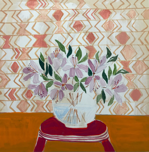 AZALEAS - FLOWERS FOR JADE - 24X24"