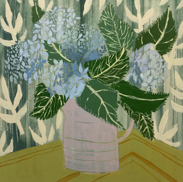 HYDRANGEAS - FLOWERS FOR AVA - 24X24"