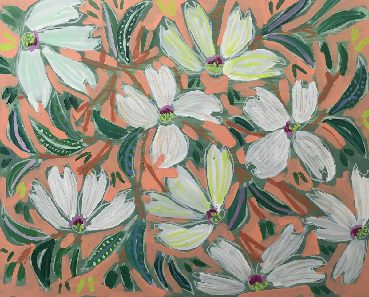 NORTH CAROLINA STATE FLOWER - FLOWERS FOR HOPE - 16X20