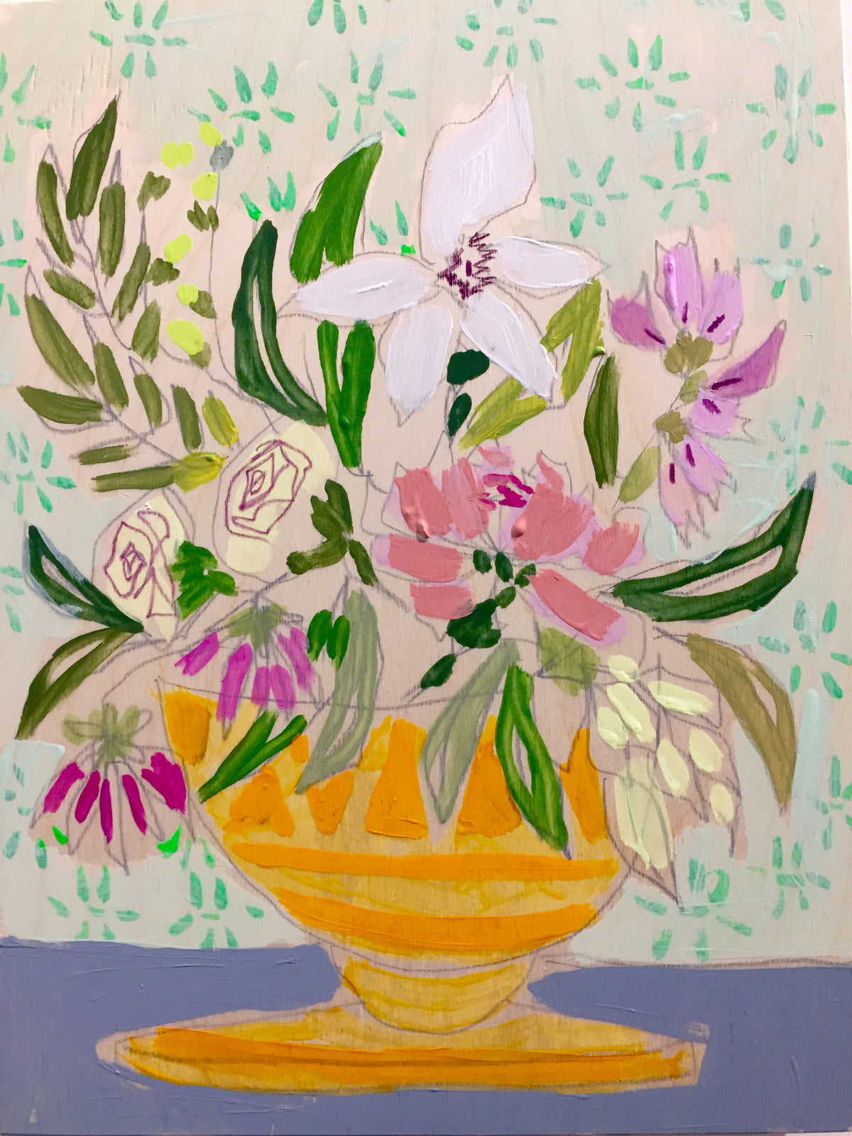 FLOWERS FOR SHAY - 9x12