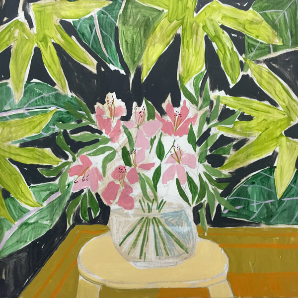 AZALEAS - FLOWERS FOR VIOLA - 24X24"